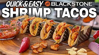 How to Make Spicy Shrimp Tacos on a Blackstone Griddle