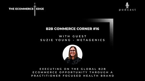 E256: 📦EXECUTING ON THE GLOBAL B2B ECOMMERCE OPPORTUNITY THROUGH A PRACTITIONER FOCUSED HEALTH BRAND