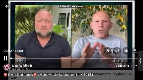 Ivan Raiklin : Alex Jones . Traitors have till 3 rd September 2024 to come out