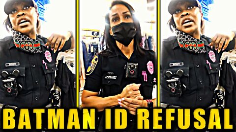 BATMAN KNOWS HIS RIGHTS, OWNS COP WHO DON'T KNOW LAW ID REFUSAL