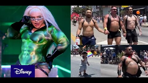 Disney Child Star Christina Aguilera Wears Hulk-Esque Costume & Strap-on at All Ages PRIDE Event