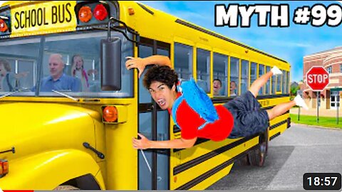 Busting 100 SCHOOL MYTHS In 24 Hours!