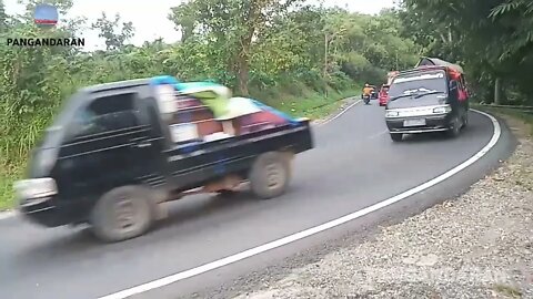 Liburan Dari Pantai Pangandaran Masih Terlihat Ramai || info pantai pangandaran