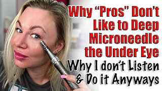 Why Pro's Don't Like to Deep Microneedle Under Eye, Why I Don't Listen LOL | Code Jessica10 saves $