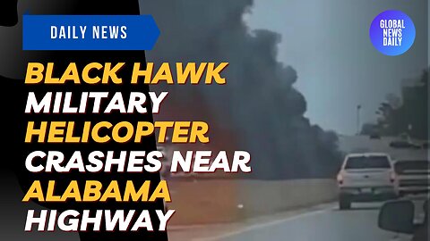 Black Hawk Military Helicopter Crashes Near Alabama Highway
