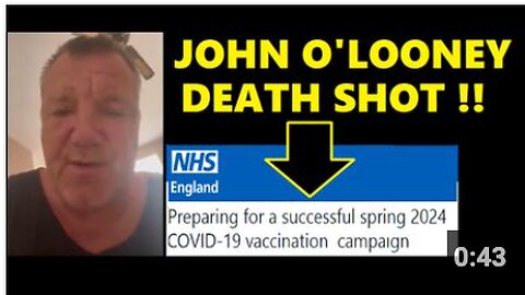 UK FUNERAL DIRECTOR JOHN O'LOONEY WARNS ABOUT SPRING COVID BOOSTERS ANNOUNCED BY THE NHS