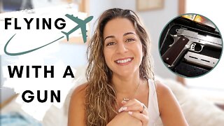 FLYING WITH A GUN | Checking in a firearm on a flight