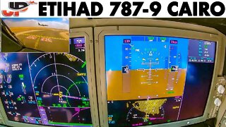 ETIHAD🇦🇪 Boeing 787-9 Cairo🇪🇬 Takeoff | Instrument View