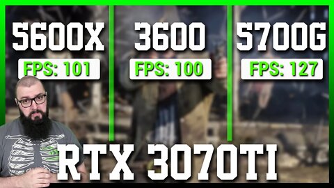 RYZEN 5700G vs 3600 vs 5600X - RTX 3070 TI