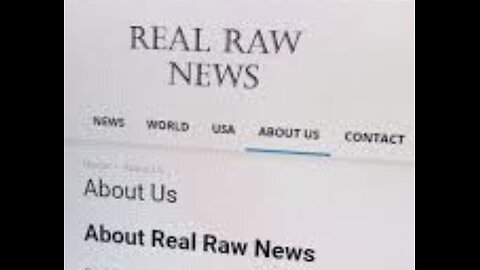 Is Real Raw News is Military communication with WE THE PEOPLE?
