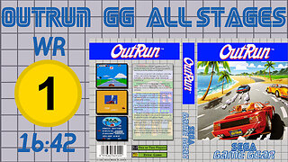 OutRun [GG] All Stages [16'42"] WR 🥇 | SEGA Game Gear | アウトラン ゲームギア
