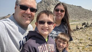 Over the Bighorn Mountains in Wyoming