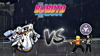 Naruto e Sasuke VS Kaguya e Madara - Boruto: Naruto Next Generations | Mugen