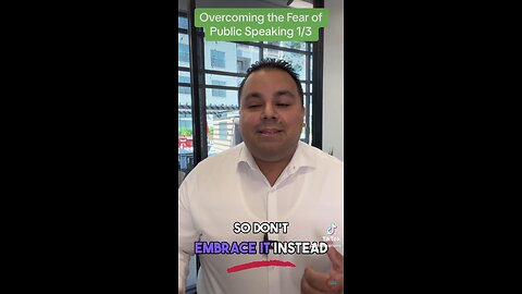 Overcoming the Fear of Public Speaking 1/3