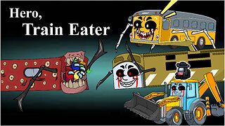 Monster School - Train Eater Vs Train School Ft.Bus Eater, BullDozer and Diesel 10