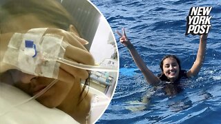 Beauty queen nearly dies from deadly jellyfish sting to her butt