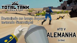 Ato V na Africa (com Alemanha) Parte 1 - Novo Total Tank Simulator - Gameplay PT-BR - 1080p