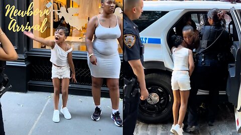 Little Girl Goes Viral Standing Up To Cops After Her Mother Is Accused Of Shoplifting!