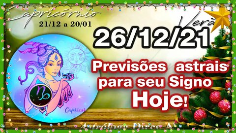 [Horóscopo do Dia] 26/12/2021previsões astrais para todos os signos Dirce Alves [Domingo]#Novo