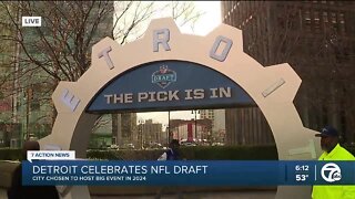 Detroit celebrates NFL Draft