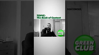 The Book of Content #shorts #entrepreneur