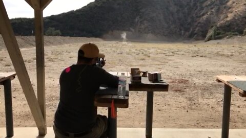 shooting my AR15 at Burro Canyon