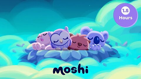 Close Your Eyes SleepyPaws & More – 1.5 Hour Bedtime Stories Compilation | Moshi Kids | Instantly fall asleep into deep sleep