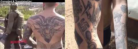 Nazi Tattoo symbols on Azov Soldiers that surrendered in Azovstal - Compilation - May 2022