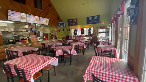 Trump burgers in Bellville, Texas