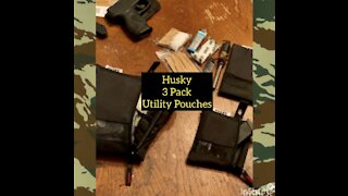 Husky 3 Utility Pouch Set for EDC or Backpack