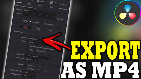 How to Export Videos as MP4 in DaVinci Resolve 18