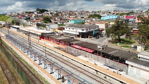 Acompanhando evolução de obras da Estação Manoel Feio/Itaquaquecetuba.