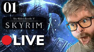 🔴LIVE - Skyrim Gameplay, Mage Only? Part 1