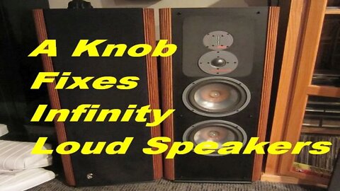 A Knob Fixes Infinity Loud Speakers (ep 2) Infinity - RS IIIa Project