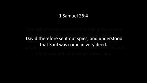 1st Samuel Chapter 26