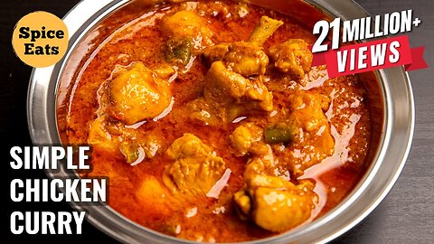 CHICKEN CURRY FOR BACHELORS | SIMPLE CHICKEN CURRY FOR BEGINNERS | CHICKEN GRAVY