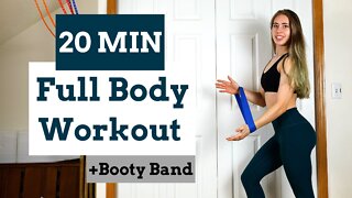 20 MIN FULL BODY RESISTANCE BAND WORKOUT - Legs, Shoulders, Triceps, Biceps & Abs | Selah Myers