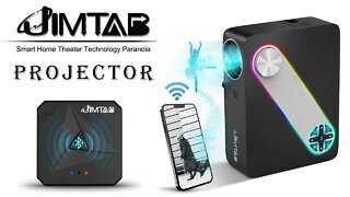 JIMTAB M22 HD 1080p Projector Review - M21 NFC Transmitter