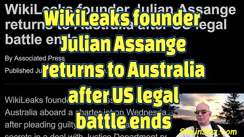 WikiLeaks founder Julian Assange returns to Australia after US legal battle ends-574