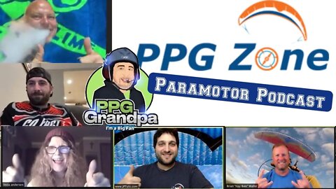 AUDIO E45 Ghilli and Hammer fly paramotors - PPG Zone Paramotor Podcast - PPG Grandpa Paramotor...