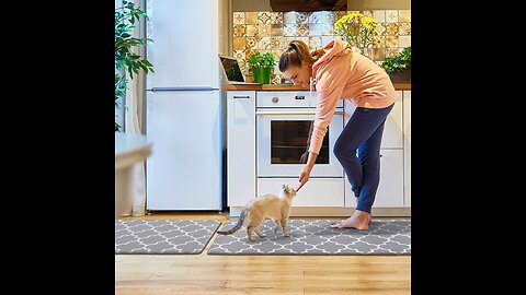 KMAT Kitchen Mat [2 PCS] Cushioned Anti-Fatigue Kitchen Rug,