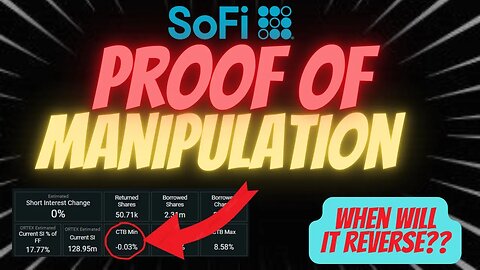 PROOF SOFI IS BEING MANIPULATED ⚠️⚠️ WHEN WILL THE BOTTOM BE 🚨🚨 MUST WATCH SOFI UPDATE