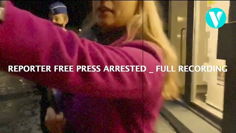 Arrestatie Verslaggeefster Veerle Coulembier V-Media op 13 januari 2021 _ Sint Niklaas