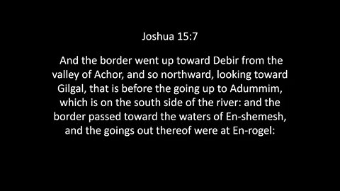 Joshua Chapter 15