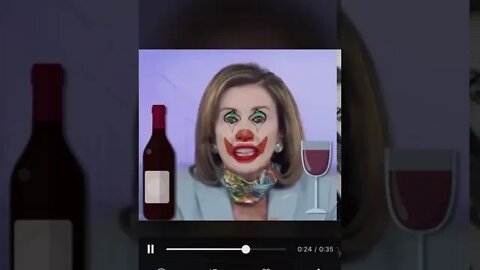 Drunk Clown Nancy Pelosi Lecturing People About Wearing Mask