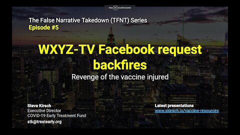 TFNT5: WXYZ-TV Facebook request backfires: Revenge of the vaccine injured