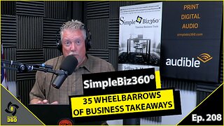 SimpleBiz360 Podcast - Episode #208: 35 WHEELBARROWS OF BUSINESS TAKEAWAYS