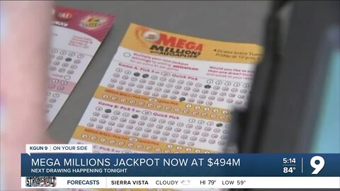 $494 million dollar Mega Millions drawing happening Friday