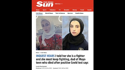 Why was 17-year-old Sally Maaz given midazolam before she died 'with Covid' in April 2020?