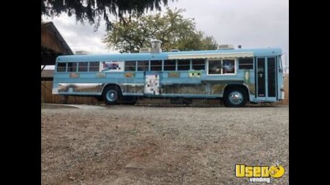 Low Mileage Massive 42' Bluebird Bus Diesel Food Vending Truck | Bustaurant for Sale in Washington